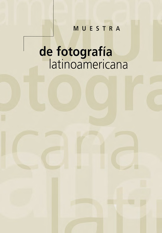Portada del catálogo Muestra de fotografía latinoamericana